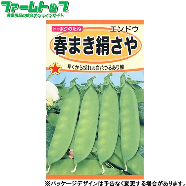 トーホク　野菜の種/種子　えんどう　春まき絹さや　種　（追跡可能メール便発送　全国一律370円）01...