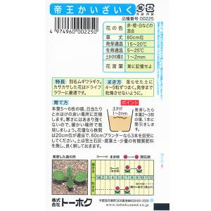 トーホク 花の種/種子 帝王かいざいく 内容量...の詳細画像1
