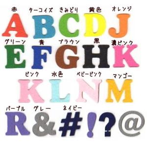 【書体１】【#coo】【4.5ｃｍ】アルファベットのカットワッペン