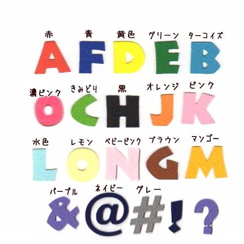 【3ｃｍ】【書体2】【#for】アルファベットのカットワッペン