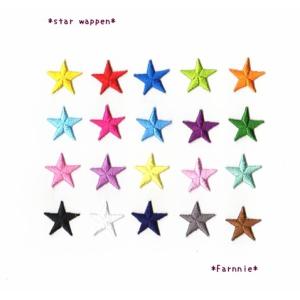 ミニミニ】星の刺繍アイロンワッペン3枚セット【1cm】 : ファーニー
