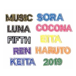 小】ツイルロゴネーム刺繍のアイロンワッペン【セミオーダー】【大文字