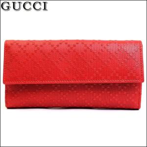 グッチ GUCCI 財布 長財布 レザー 本革 レッド レデ...