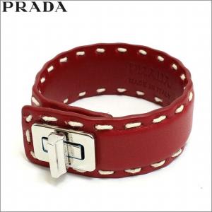 PRADA（プラダ） ホースビット レザーベルト ブレスレット M