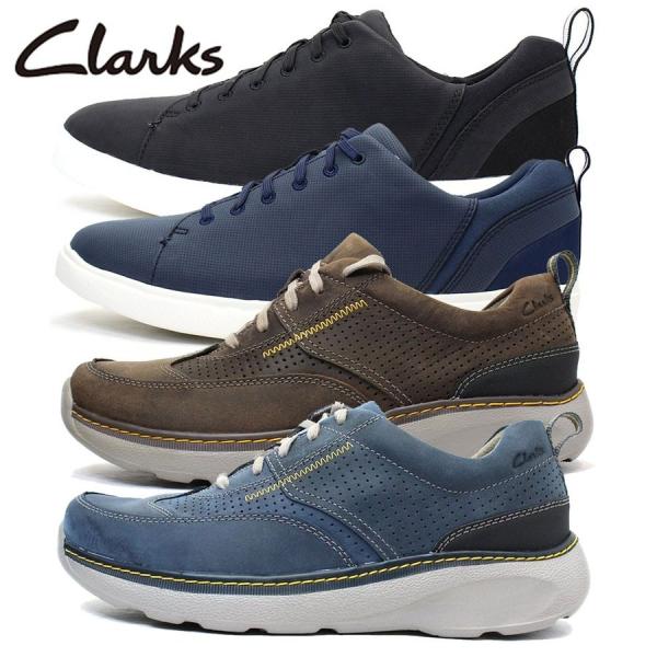 クラークス スニーカー メンズ ブランド 黒 30代 40代 50代 安い Clarks 紳士靴 レ...