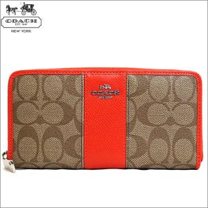 コーチ COACH 財布 長財布 アウトレット カーキ オレンジ ブランド 52675