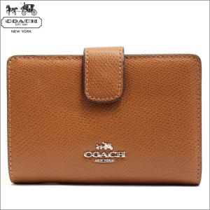 コーチ COACH 財布 二つ折り財布 レディース サドル レザー 本革 ミディアム アウトレット ブランド 53436