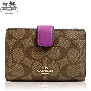 コーチ COACH 財布 二つ折り財布 ミディアム ジップ ウォレット レディース アウトレット ブランド 54023