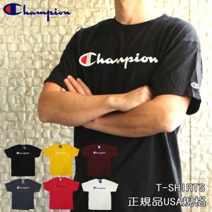 チャンピオン Champion Tシャツ メンズ レディース 半袖 半そで ロゴ ビッグシルエット トップス クルーネック USA シャツ ブランド gt23h｜fashion-labo