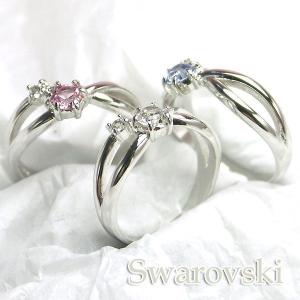 【大幅値下げ】SWAROVSKI クロスデザイン リング シルバーカラー 送料無料 リング 指輪 レディース スワロフスキー クリスタルライン
