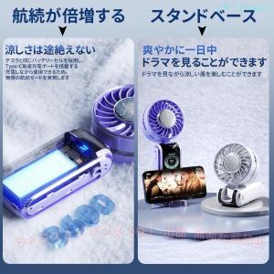 戸外 大風量 静音 ハンディファン LEDデジ...の詳細画像5