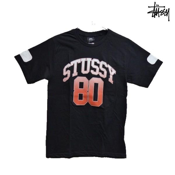 Tシャツ　メンズTシャツ　半袖Tシャツ　ブラック　 STUSSY  80 TEE st-ts022