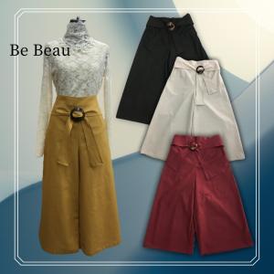 【Be-Beau】無地ワイドパンツ　<送料無料>｜fashionhiro