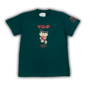 Tシャツ　メンズ　カジュアル　カットソー　ゲンキ坊やT<カラー/グリーン>　綿１００％　【全国送料無料】