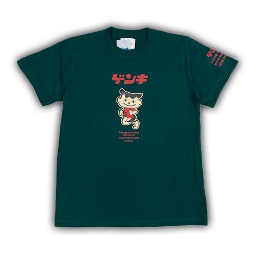 Tシャツ　メンズ　カジュアル　カットソー　ゲンキ坊やT&lt;カラー/グリーン&gt;　綿１００％　【全国送料無...