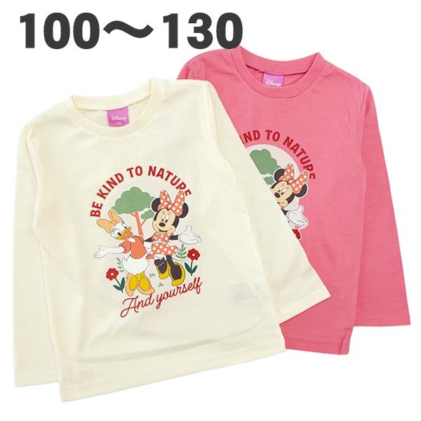 ディズニー ミニー 長袖 Tシャツ 子供 服 女児 女の子 キッズ 100 110 120 130 ...