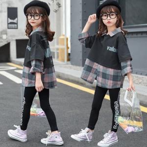 韓国子供服 キッズ セットアップ 女の子 秋服 通学着 長袖トップス 長ズボン 2点セット 小学生 中学生 子ども服 上下セット ジュニア お出かけ｜fashionista-peony