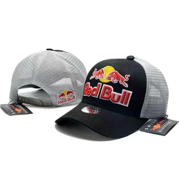 Red Bull 帽子 スポーツ コットンツイル刺繍ロゴ ゴルフ 高品質 野球帽 ネイビー?グレー ...