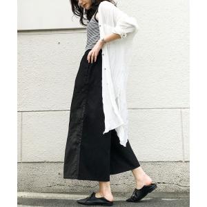 ワイドパンツ レディース ガウチョパンツ ワイ...の詳細画像3