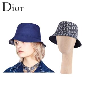 Christian Dior CHECK'N'DIOR Bob hat Deep blue×Black Ladys 2020AW 