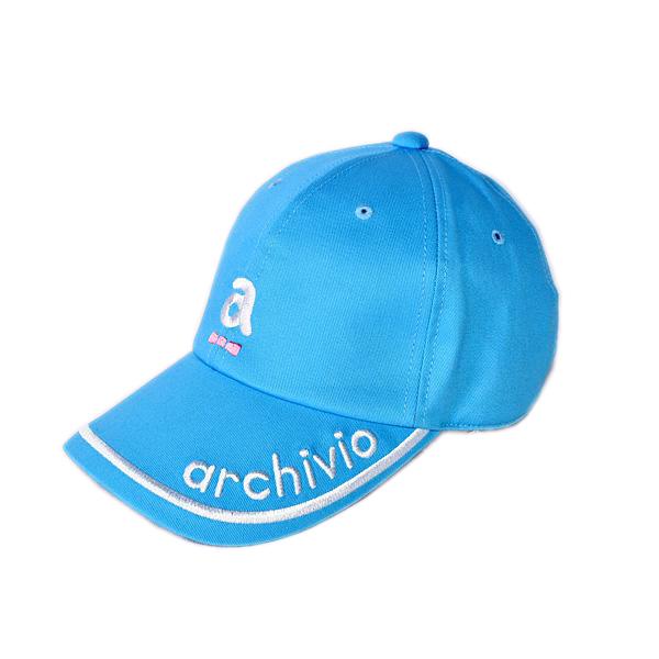 アルチビオ レディース ロゴ(a)×リボンのモチーフ入りキャップ 帽子 綿100% ゴルフウェア 日...