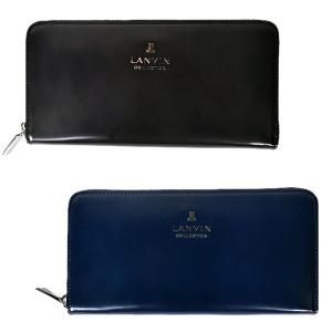 ランバンコレクション LANVIN COLLECTION メンズ メタルロゴラウンドファスナー長財布 通常販売価格:17600円｜fashionspace-yokoya