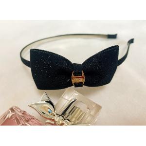 キラキラリボン付カチューシャ★☆超おしゃれアバンド★美品★ レディース 大人 キッズ幅広★痛くない☆★☆豪華♪結婚式やパーティー★☆黒色