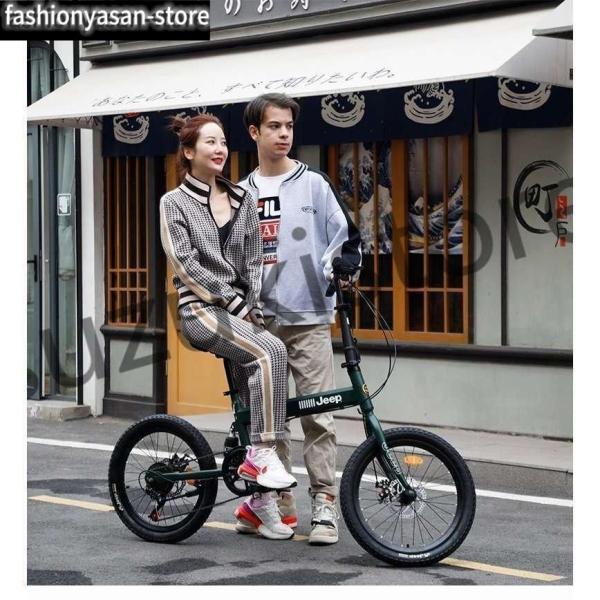 ライト/カギ付JEEP（ジープ） JE-206G｜年度モデル｜20インチ6段変速折りたたみ自転車