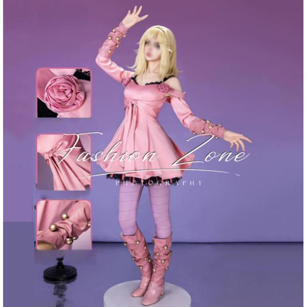 ジョジョの奇妙な冒険  風 ルーシー・スティール  Lucy Steel  コスプレ衣装 ウィッグ ...