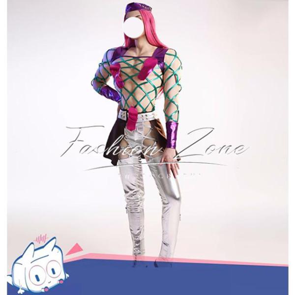 送料無料◆ジョジョの奇妙な冒険 風 ナルシソ・アナスイ  コスプレ衣装 ウィッグ 靴 cosplay...