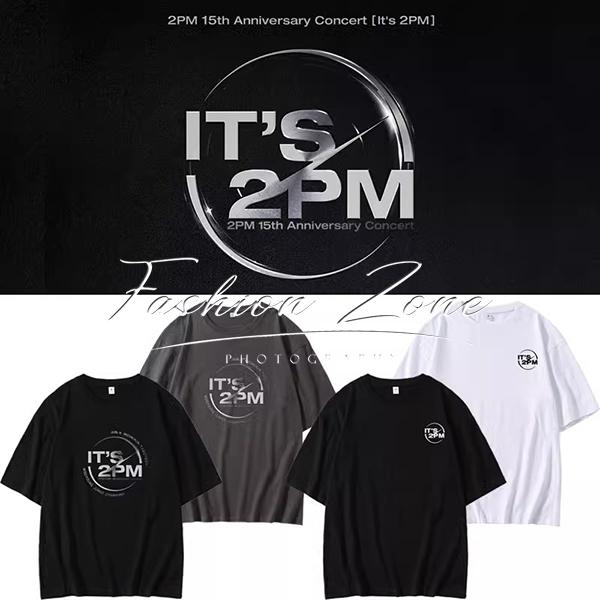 送料無料◆2023新品 2PM 15周年 ライブ 韓流グッズ  半袖 Tシャツ  春夏 コート 男女...