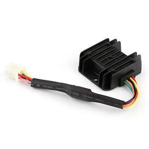 Ｑiilu 12V DC 5ピン5線 バイクレギュレータ 整流器 ユニバーサル