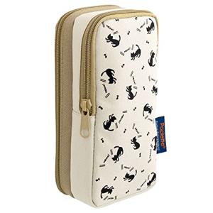 ニッケン文具 タテヨコ ペンケース Poplette クロネコ モカベージュ PLPN-BJ