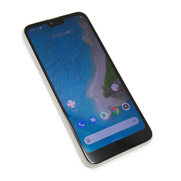 中古 Android One S6 ワイモバイル ホワイト 画面サイズ:約5.84インチ スマホ 本...