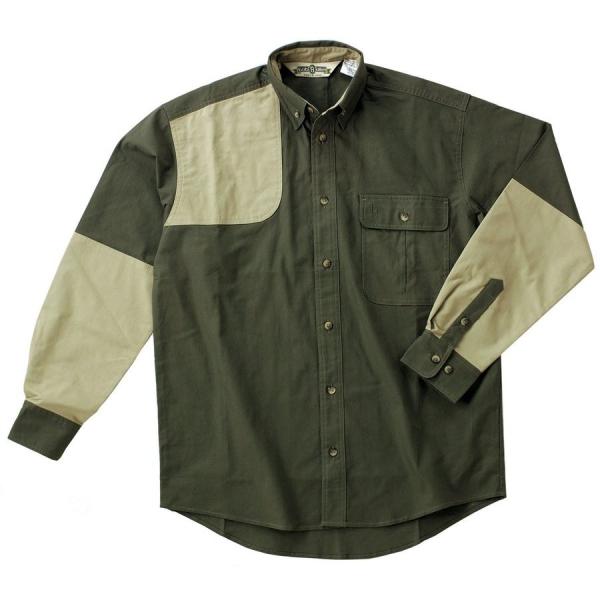 ブッシュハンター・シャツ　米国サイズM　色）グリーン・オレンジ・レッド・カモフラージュ