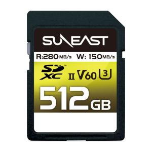 SUNEAST SDXCカード 512GB UHS-II V60 最大280MB/s U3 4K UHD ULTIMATE PRO プロフェッショナル メモリーカード SE-SDU2512GB280