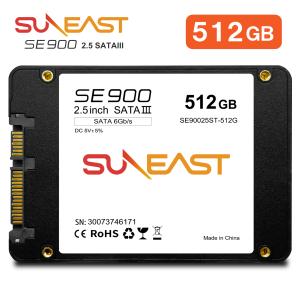 SUNEAST 512GB 内蔵SSD 2.5インチ 7mm SATA3 6Gb/s 3D NAND PS4動作確認済 内蔵型 ssd 512gb 国内3年保証 SE90025ST-512G