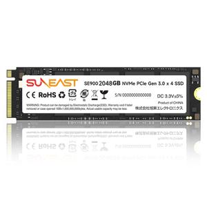 SUNEAST (サンイースト) 2TB SSD 内蔵型 NVMe PCIe Gen3 x 4 3D NAND 2280 国内3年保証 SE900NVG3-2TB