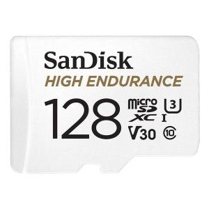 SanDisk High Endurance microSDカード 128GB マイクロSDカード 高耐久 microSDXC UHS-I V30 4K SD変換アダプタ付属 当店1年保証 並行輸入品 SDSQQNR-128G-GH3IA