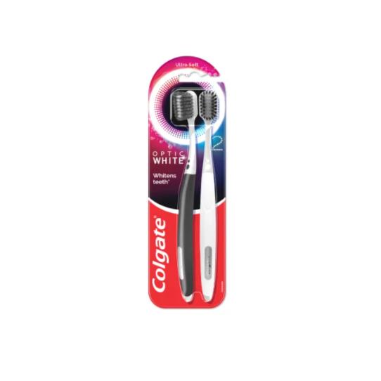 コルゲート colgate オプティックホワイト 歯ブラシ ツインパック　ホワイトニング用歯ブラシ　...