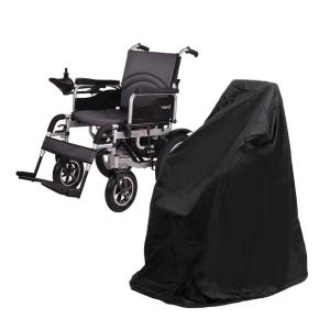 車いすカバー 車椅子カバー 保管カバー車体カバー防水 厚手で丈夫 収納袋付き 115x75x130cm (黒)｜fatashop