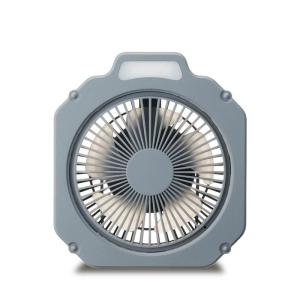 ドウシシャ Wind GEAR（ウインドギア） 扇風機 アウトドア LEDライト付 防水機能 (IPX4) 2電源対応（充電式・USB電源）｜fatashop