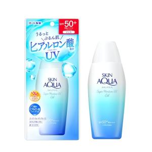 スキンアクア スーパーモイスチャーUVジェル 日焼け止め 110g (ヒアルロン酸配合UV、スーッと密着ジェル、SPF50+ PA++++)