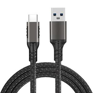 USB C to USBケーブル 1m/ガン色/10Gbpsデータ転送 USB-C & USB-A 3.2Gen2 ケーブル 60W 20V/3A USB A to USB Cケーブル Xperia/Galaxy/LG/iPad Pro/｜fatefloria