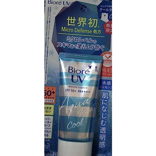 ビオレUV アクアリッチウォータリーエッセンス ひんやり気持ちいいクールタイプ 顔・からだ用 SPF...