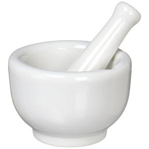 丸寿製陶 乳鉢セット 磁製 並60mm 乳棒付｜FateFloria