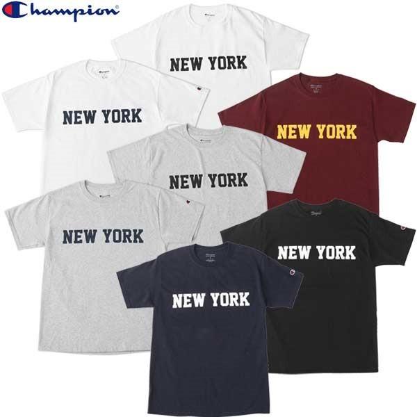 Champion チャンピオン NEW YORK Ｔシャツ ニューヨーク プリント コットン アメカ...