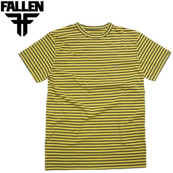 FALLEN MINI STRIPE CREW Tシャツ フォールン ボーダー スケートシューズ  ...