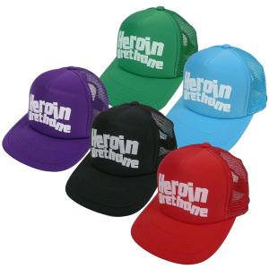 HEROIN URD THANE メッシュキャップ ヘロインスケートボード U.K イギリス SKATE  スケート アメカジ SK8  スケボー ショップ　スケーター CAP｜fatmoes