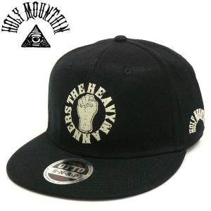 新作 HOLY MOUNTAIN x THE HEAVYMANNERS スナップバックキャップ BK SNAPBACK CAP ザ・ヘビーマナーズDRY&HEAVY REBEL FAMILIA｜fatmoes